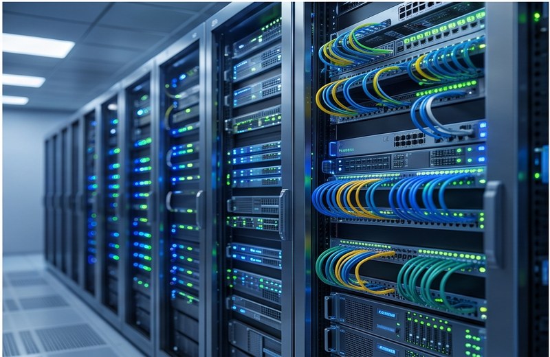 IT infrastructure and network cabling in a Bangalore office