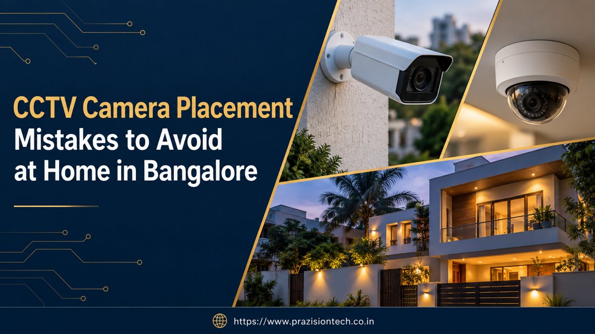 CCTV camera placement mistakes to avoid at home in Bangalore