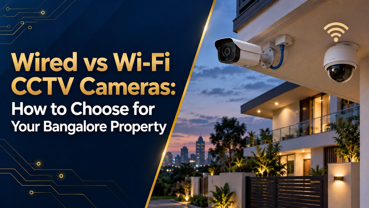 Wired vs Wi-Fi CCTV cameras: how to choose for a Bangalore home or office